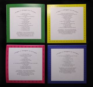 4 covers making up the Songs I forgot to forget by Alan.s.Robinson